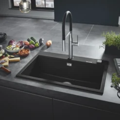 Grohe K700, kompositvask, sort