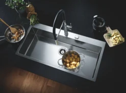 Grohe K800, rustfri stålvask, nedfældet/planlimet, 1024x510mm