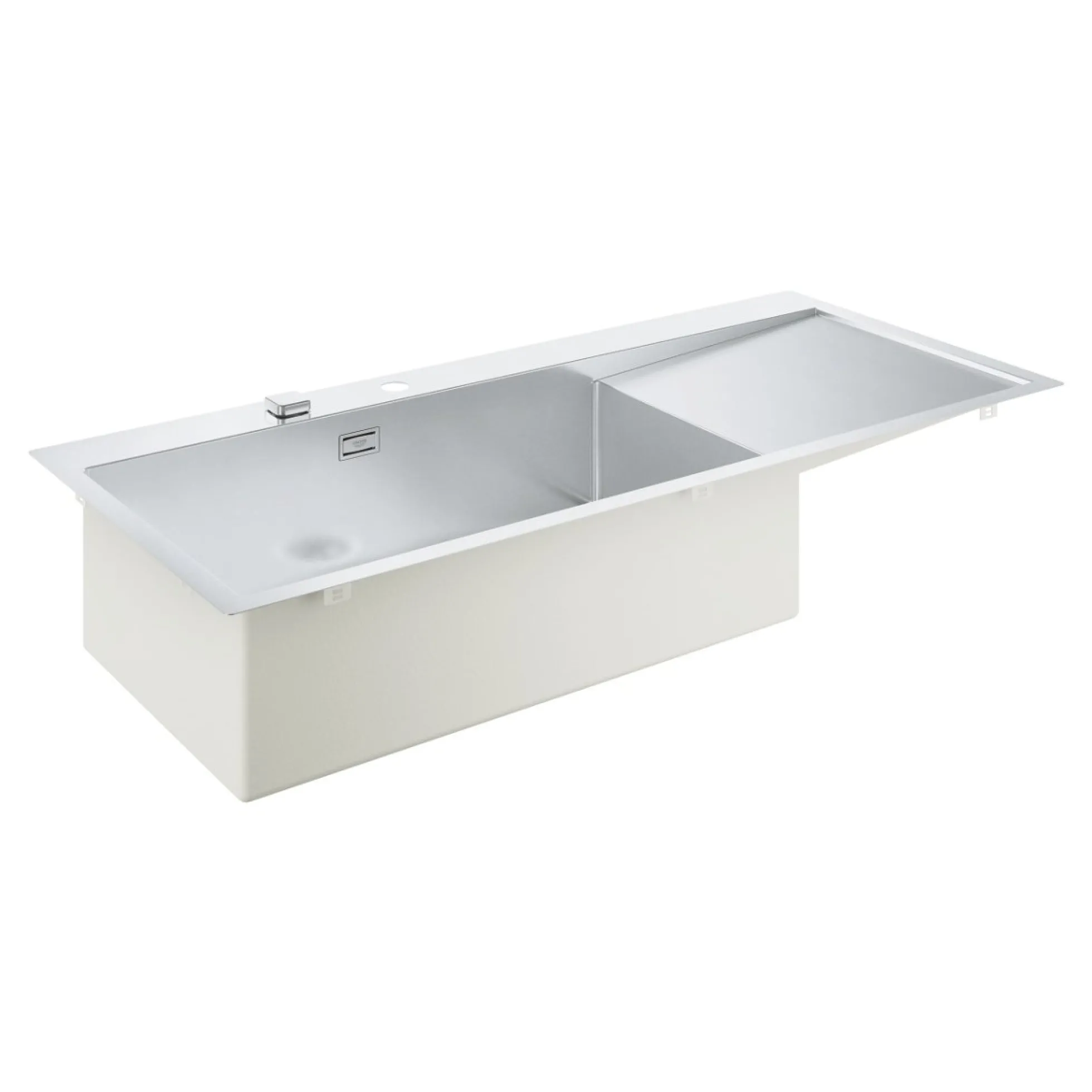 Grohe K1000, rustfri stålvask, nedfældet/planlimet, 1160x520mm