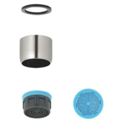 Grohe Perlator stål, M22x1, 13, 5-15 l/min v/3 bar, indvendig gevind