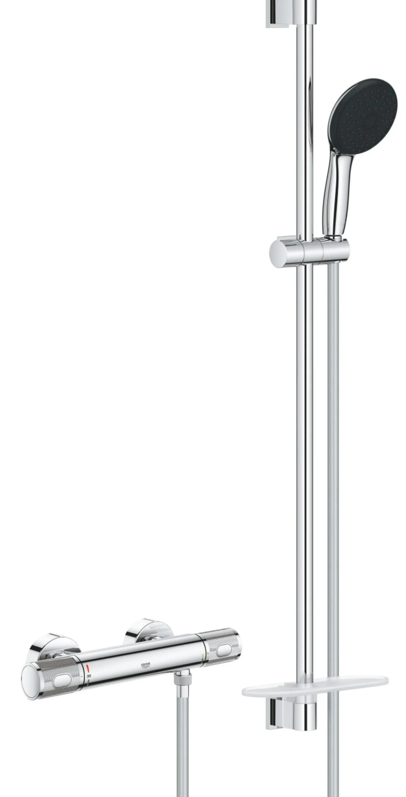 Grohe Precision Feel termostat-brusersæt, krom