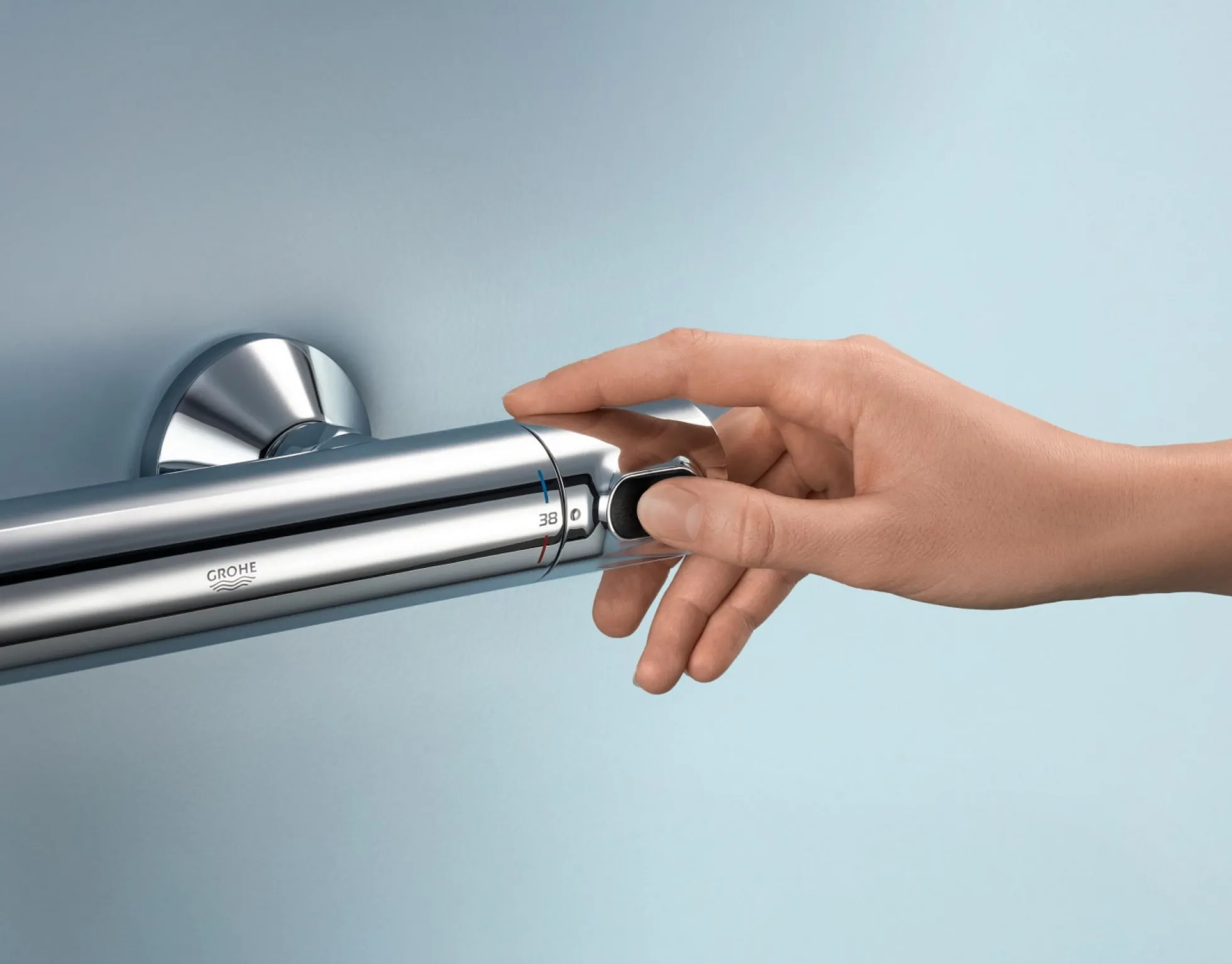 Grohe Precision Flow termostatbruser sæt, krom