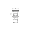 Grohe Push-open bundventil, klik, krom