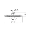 Grohe Rainshower Cosmopolitan 210 hovedbruser, krom