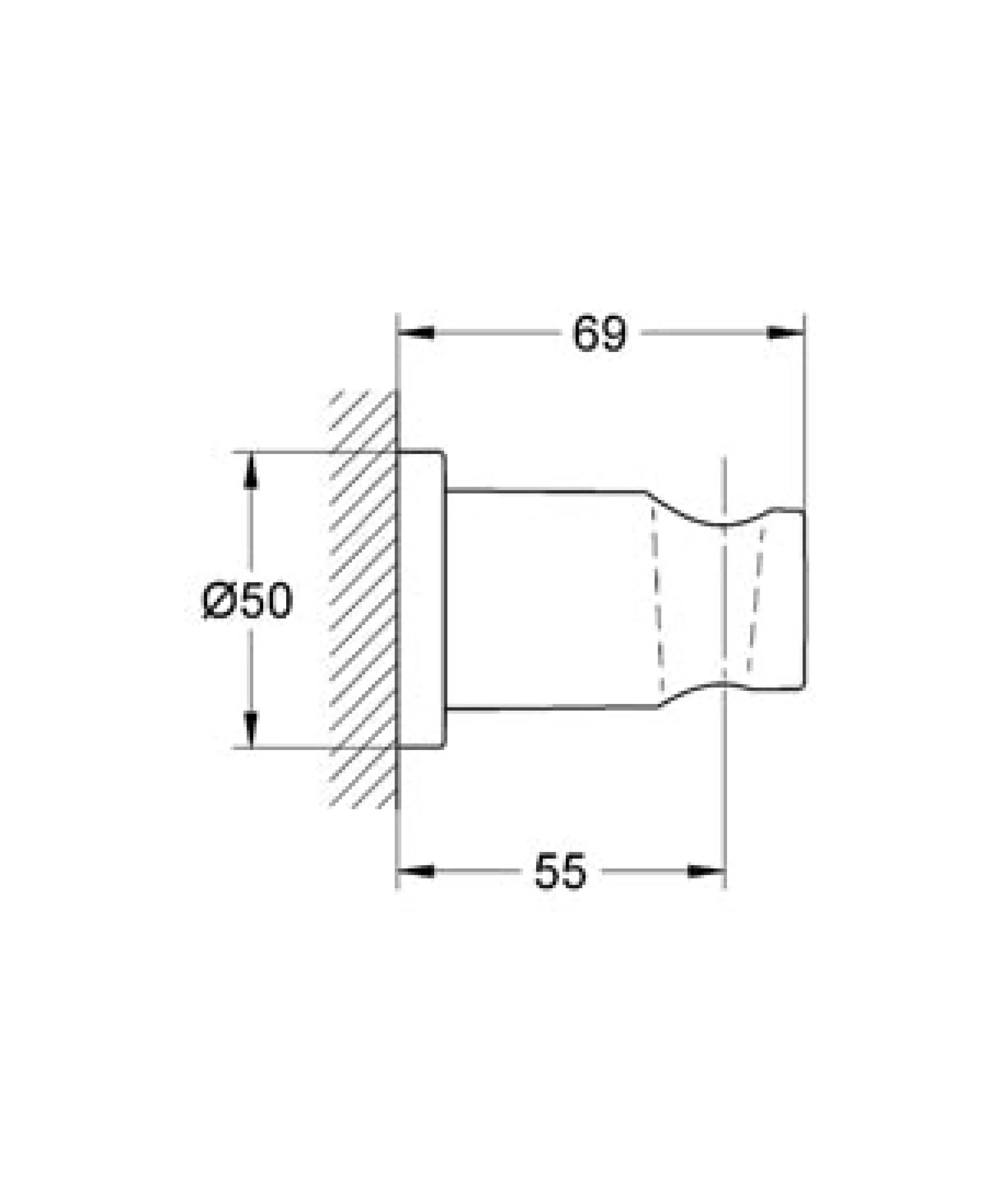 Grohe Rainshower håndbruseholder, vægmonteret