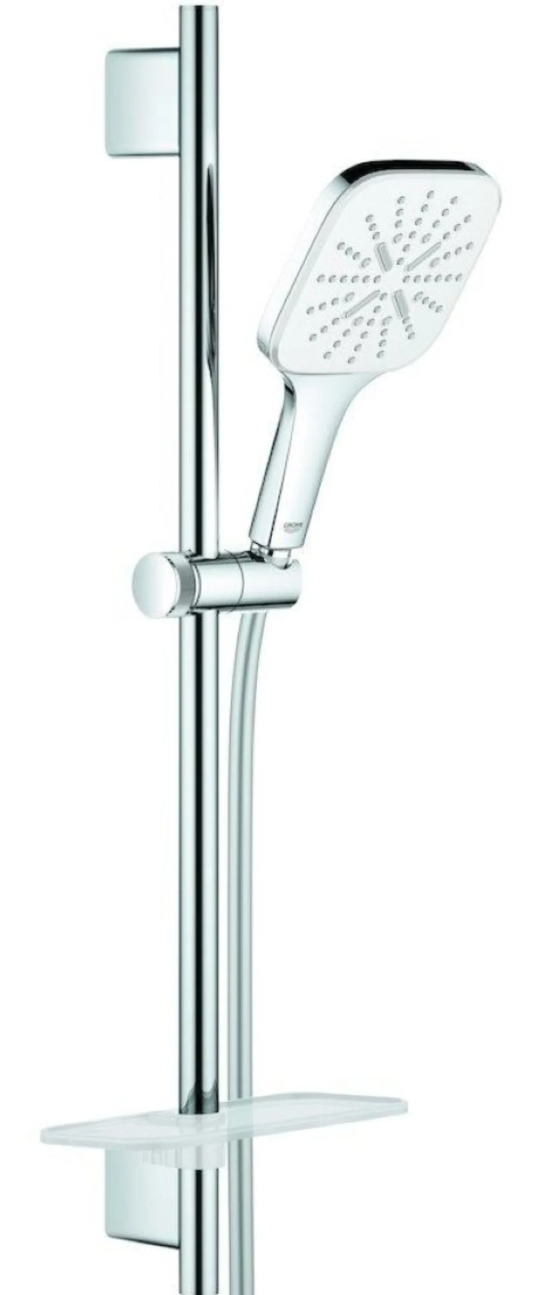 Grohe Rainshower SmartActive Cube 130 mm brusestangsæt, 600mm brusestang, krom