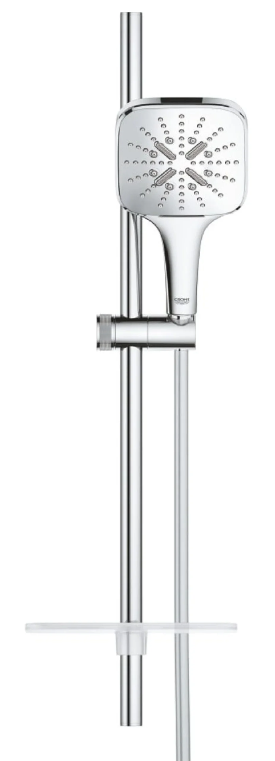 Grohe Rainshower SmartActive Cube 130 mm brusestangsæt, 600mm brusestang, krom