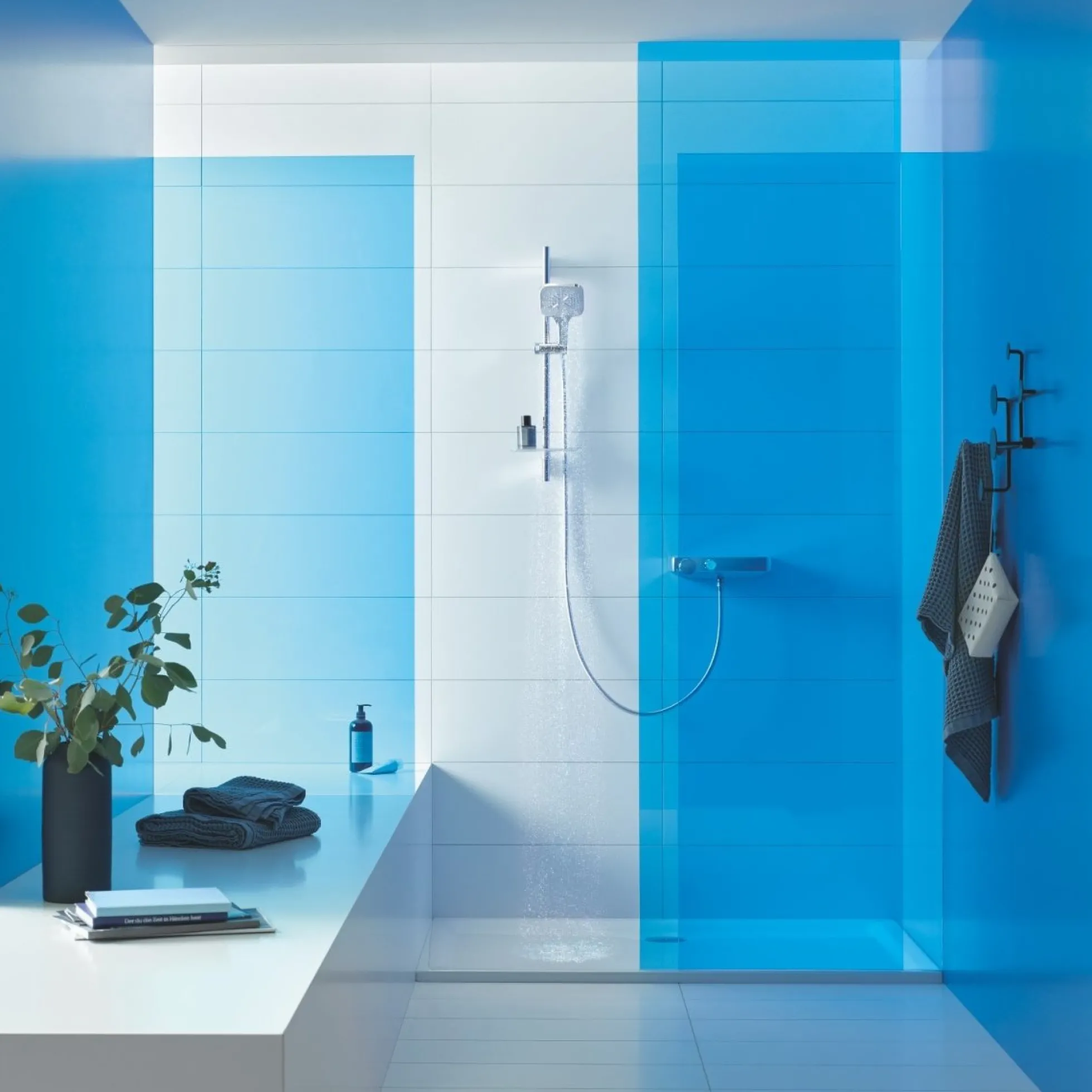 Grohe Rainshower SmartActive Cube 130 mm brusestangsæt, 600mm brusestang, krom