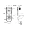 Grohe Rapid SL indbygningscisterne113 cm, hvid trykplade
