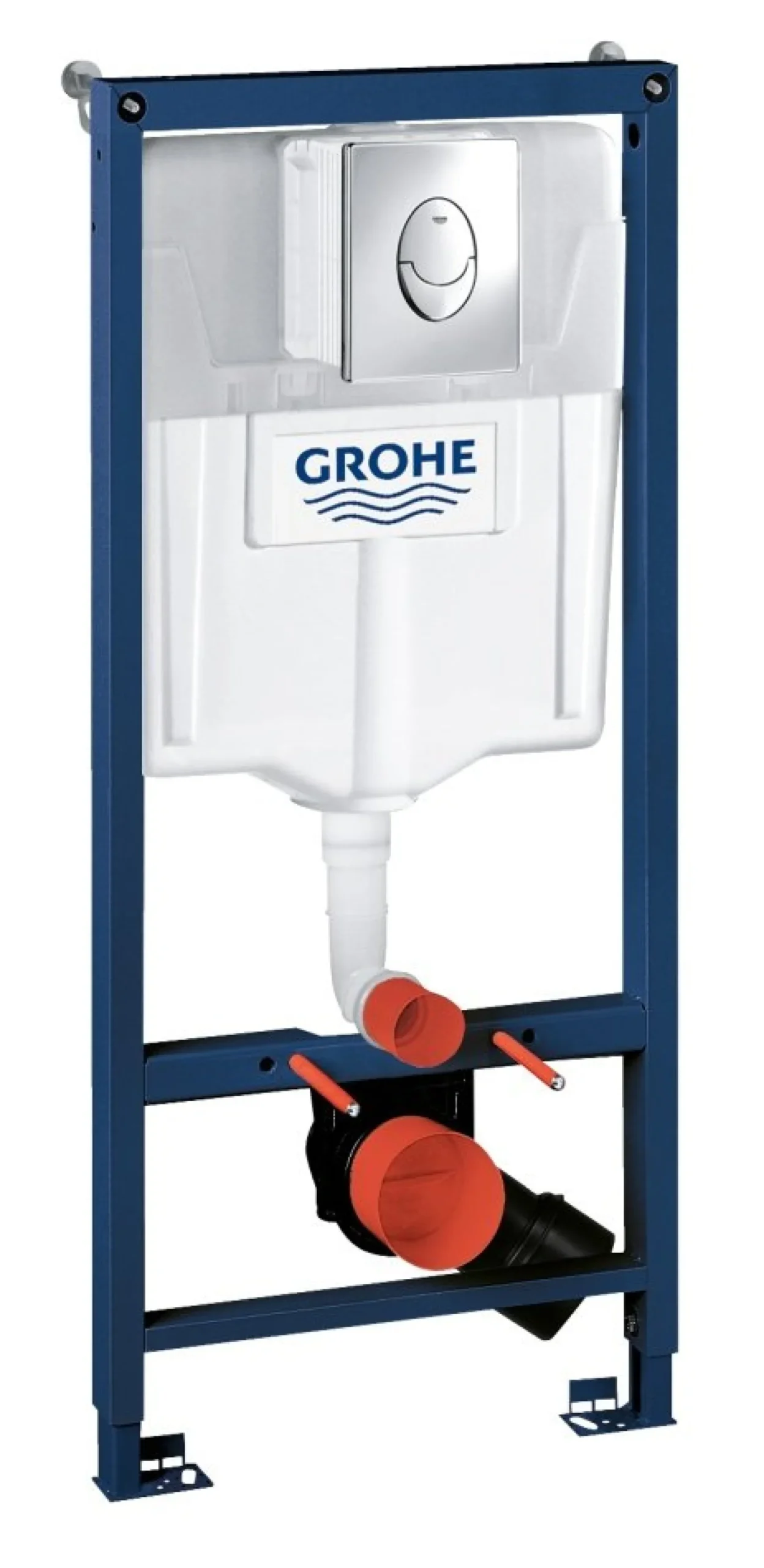 Grohe Rapid SL indbygningscisterne 113 cm, trykplade i krom