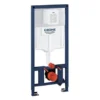 Grohe Rapid SL indbygningscisterne, uden trykplade, lav, krom