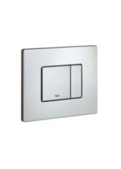 Grohe Skate Cosmopolitan betjeningsplade, dual flush, Start/stop, pneumatisk, 156 x 197 mm, krom, børstet rustfrit stål