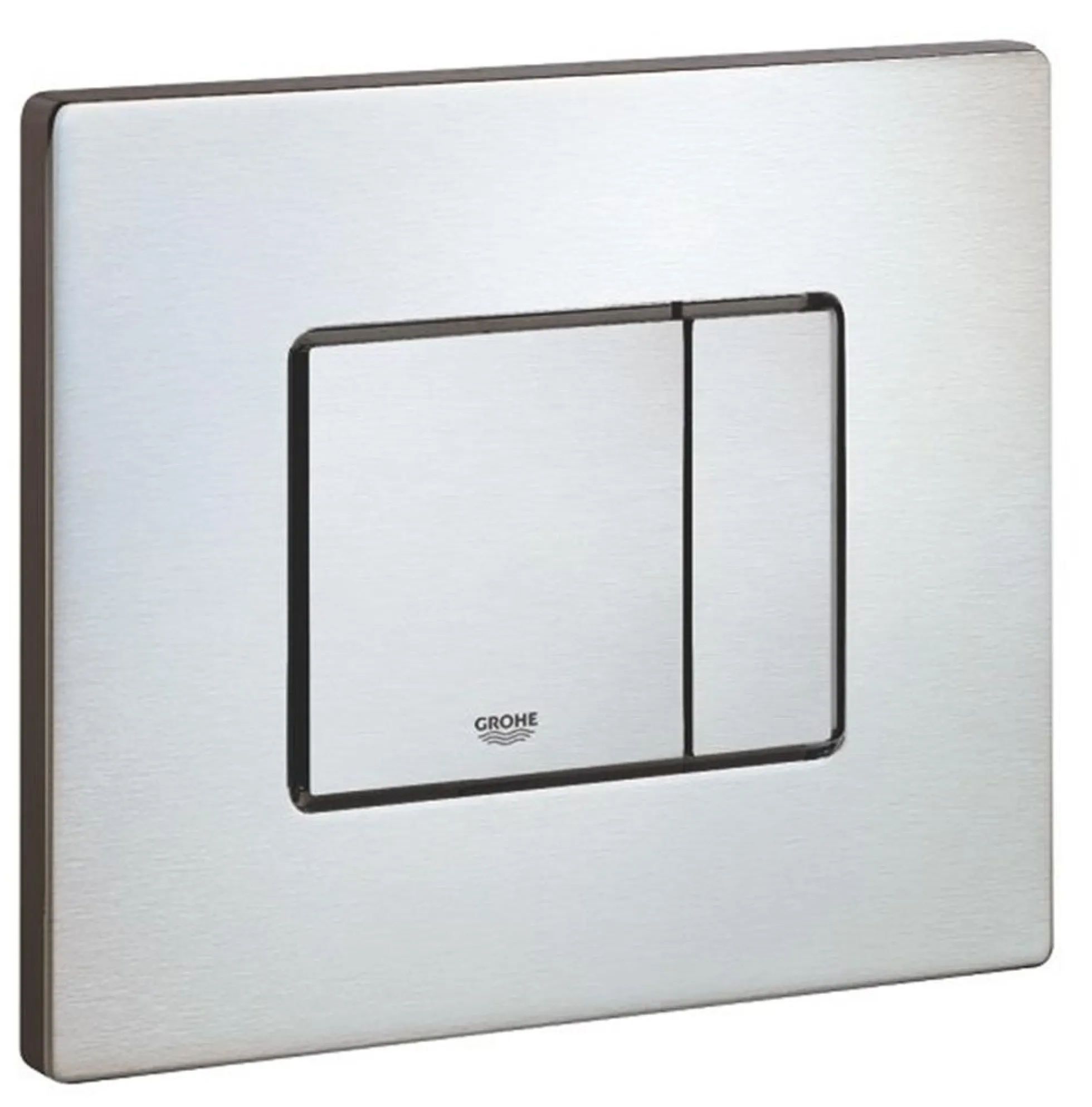Grohe Skate Cosmopolitan betjeningsplade, dual flush, Start/stop, pneumatisk, 156 x 197 mm, krom, børstet rustfrit stål