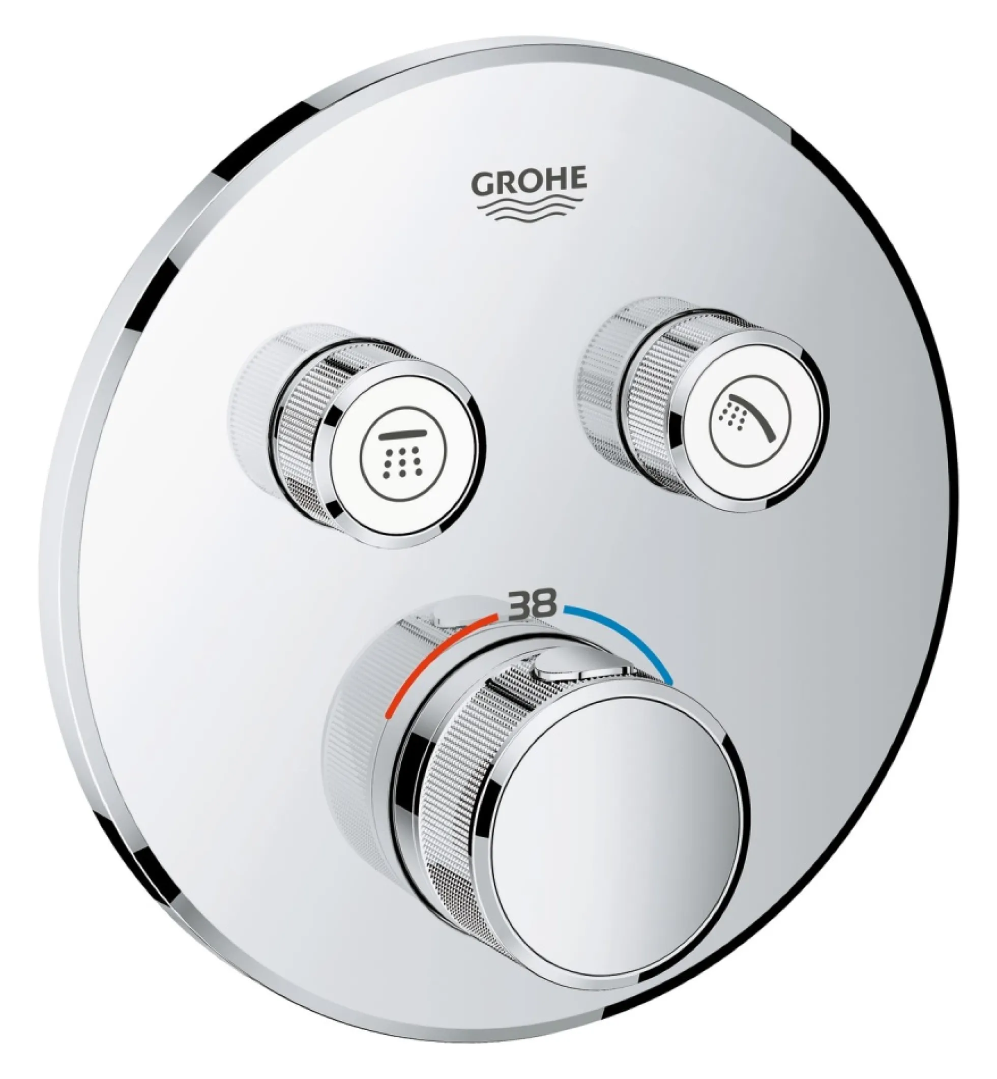 Grohe SmartControl indbygningstermostat med 2 funktioner