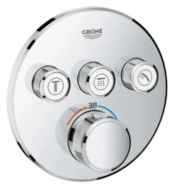 Grohe SmartControl termostat, 3 funktioner, til indbygning, rund