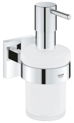 Grohe Start Cube sæbedispenser med holder, glas/metal