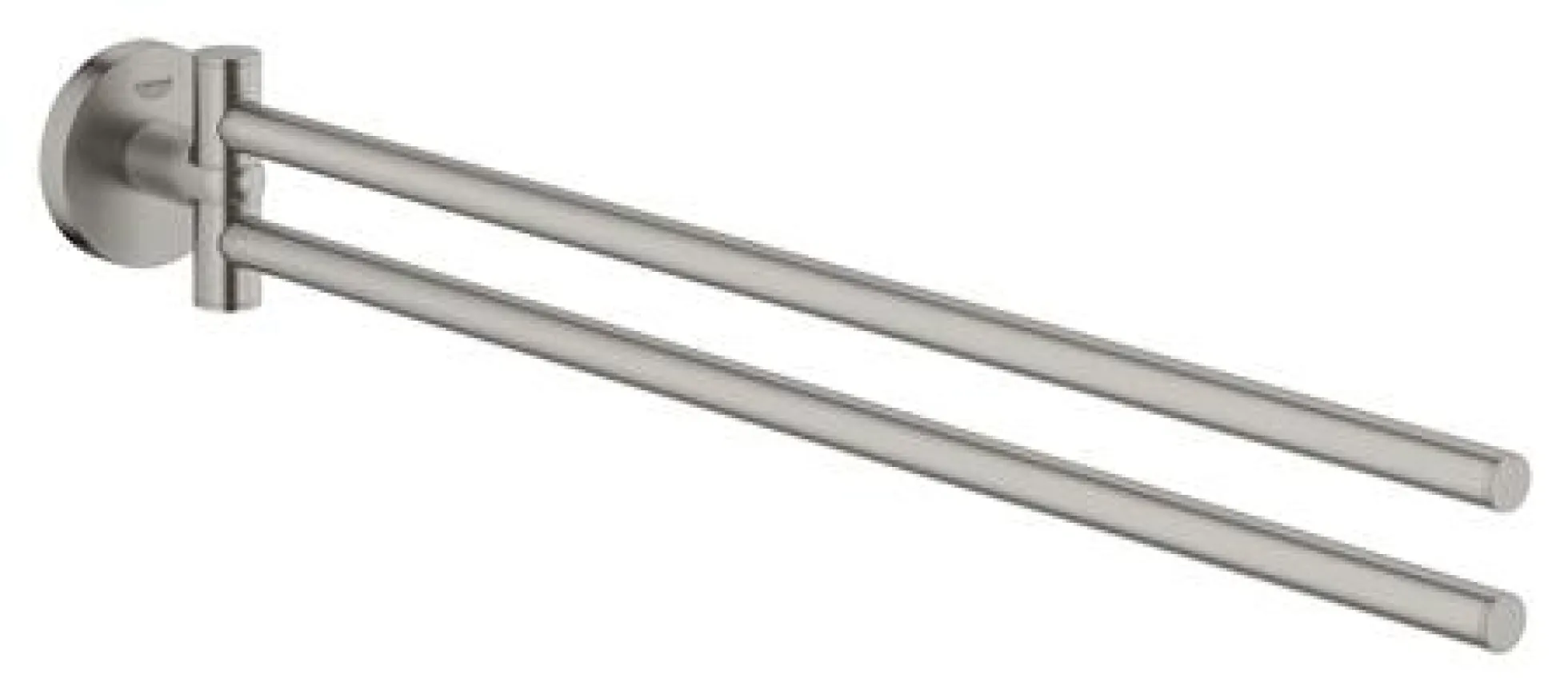 Grohe Start håndklædeholder, 439 mm, dobbelt/svingbar, metal, supersteel