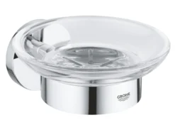Grohe Start sæbeskål med holder, glas/metal