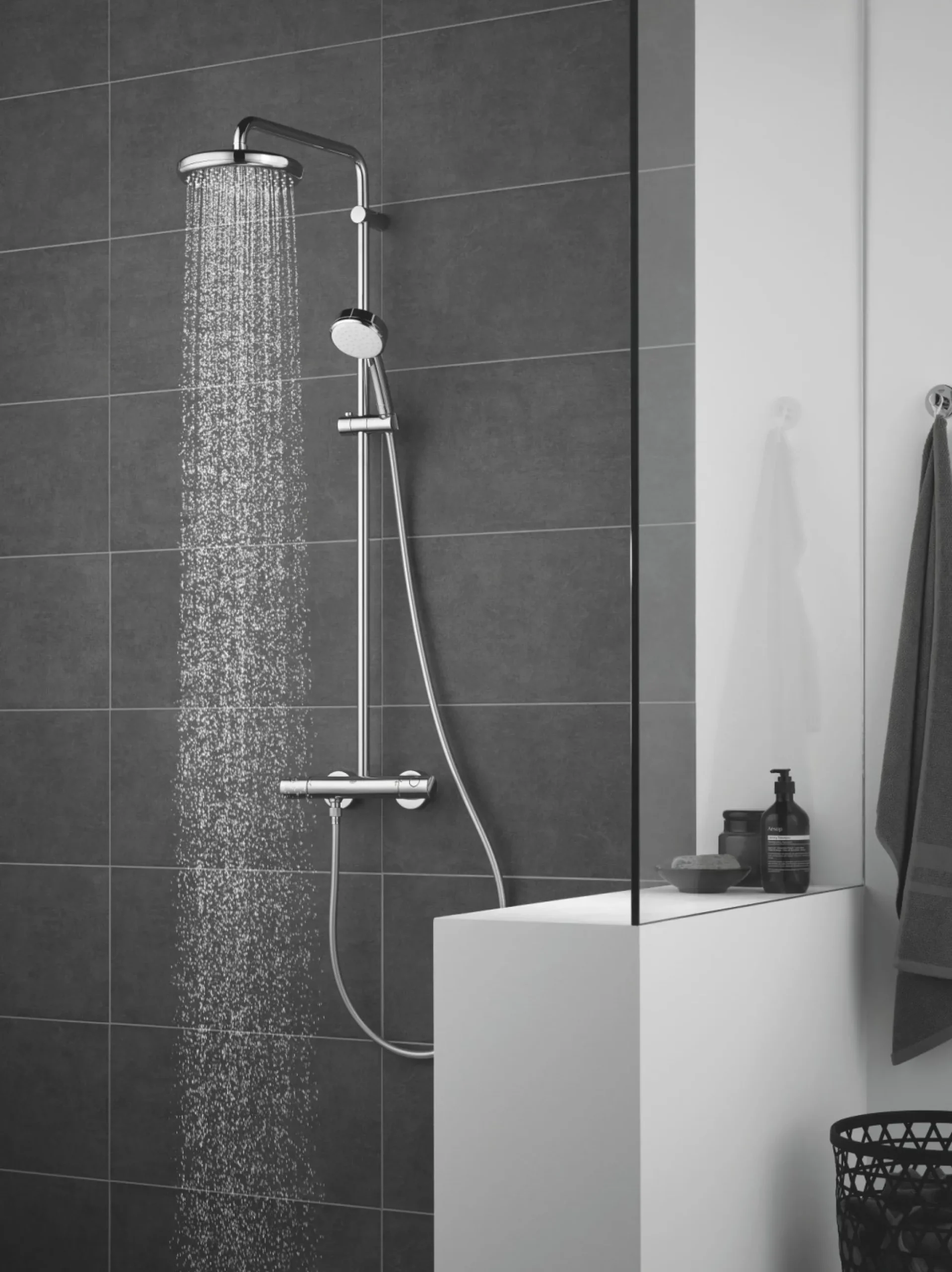 Grohe Tempesta Cosmopolitan 210 mm brusesystem, krom
