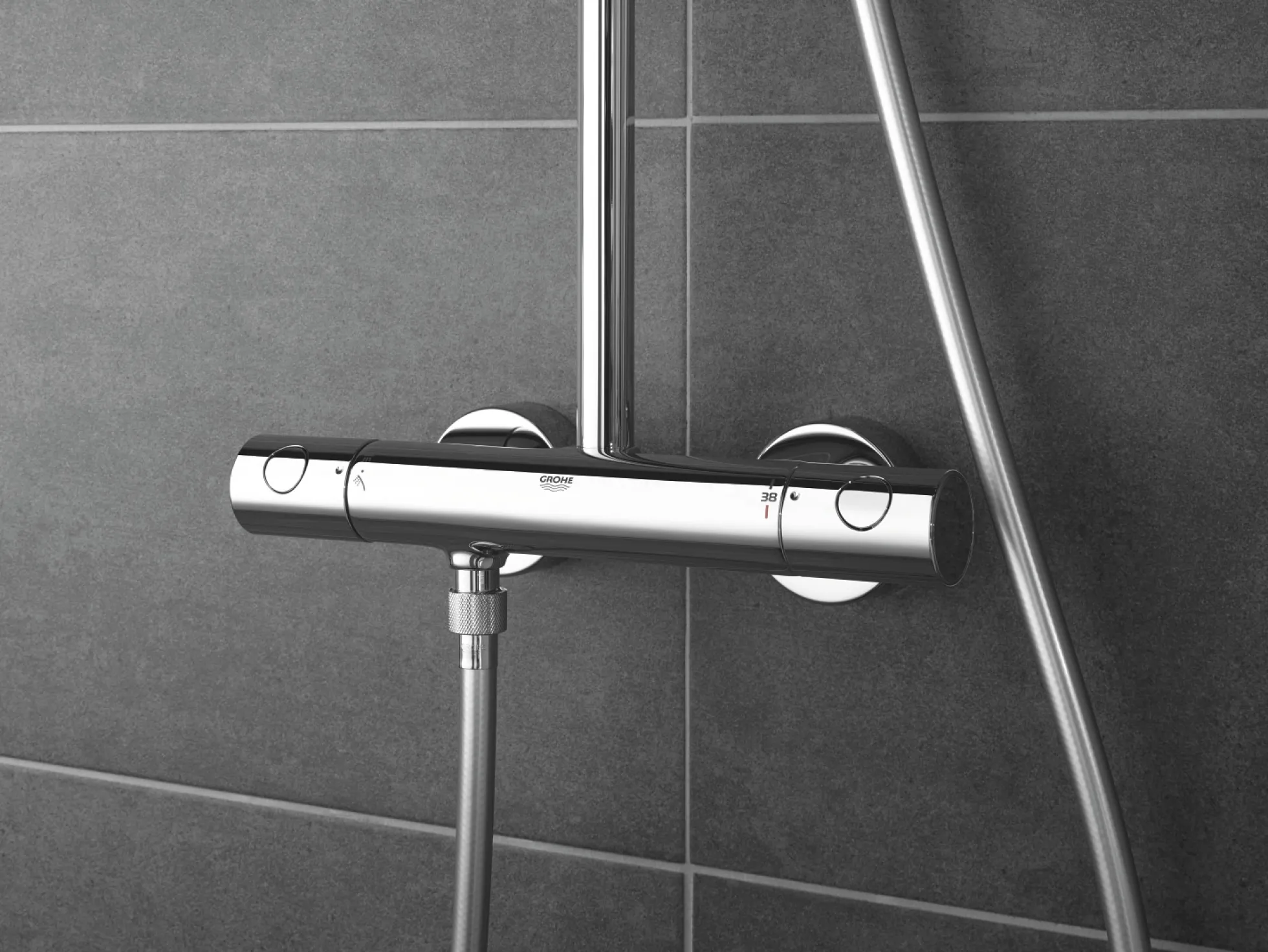 Grohe Tempesta Cosmopolitan 210 mm brusesystem, krom