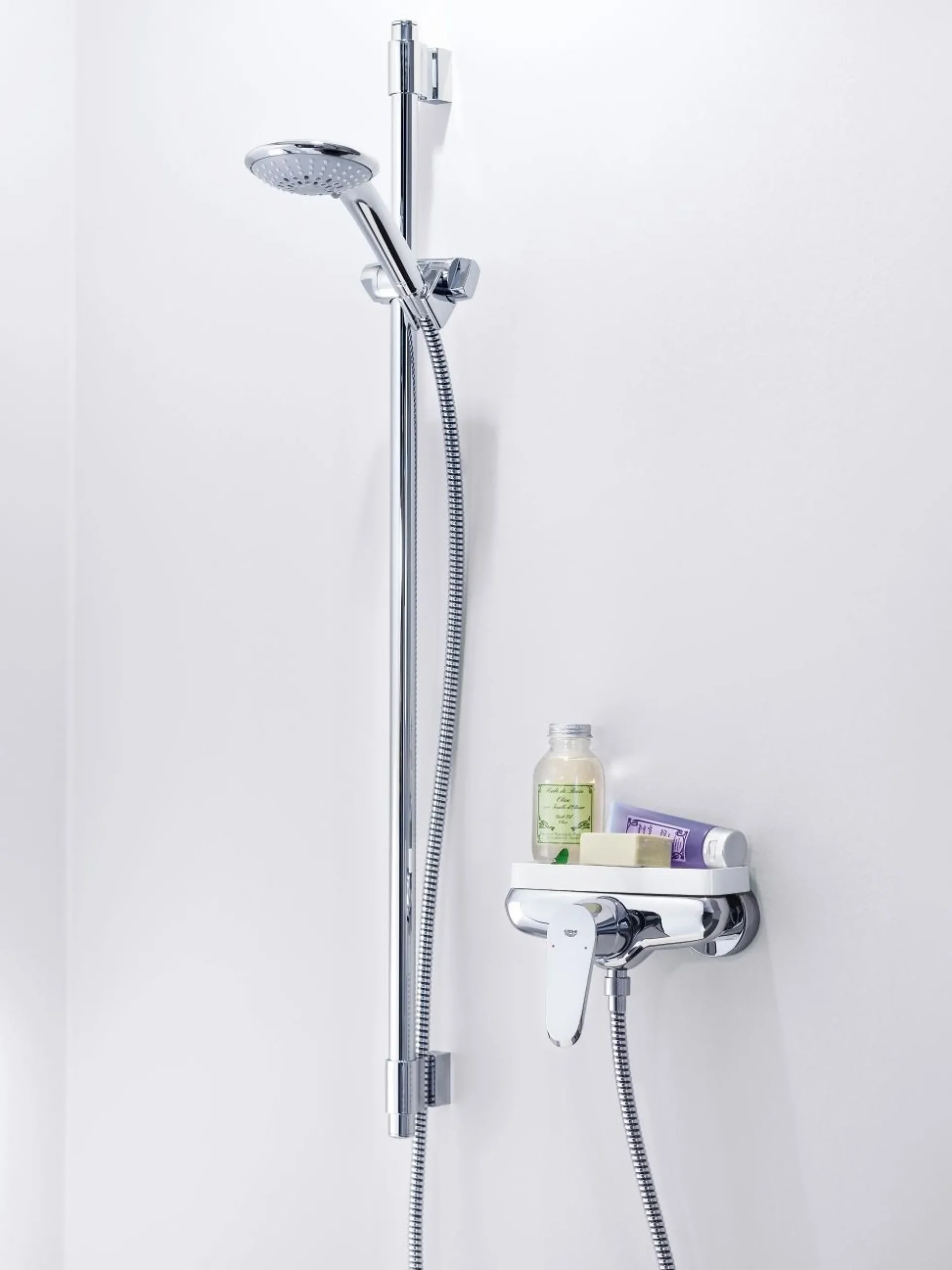 Grohe Tempesta 100 mm brusestangsæt, 600mm brusetang, 3 sprays, krom