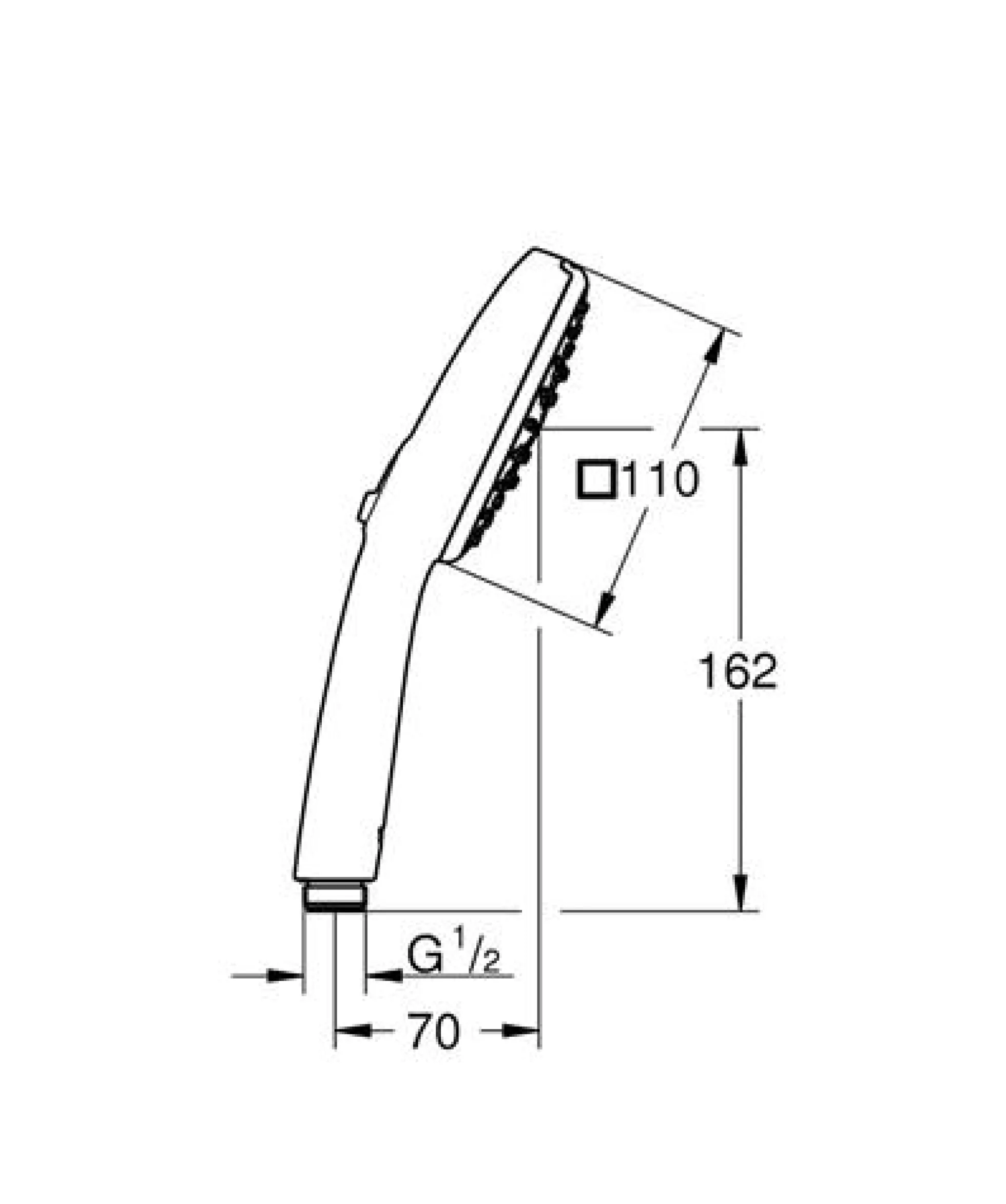 Grohe Vitalio Comfort 110 håndbruser, 3 sprays, krom