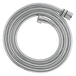 Grohe VitalioFlex QuickFix rillet bruseslange, TwistStop, krom