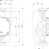 Grundfos ALPHA2 GO 25-75 180, 220-240V, 9H AG0, 1 1/2", 180mm