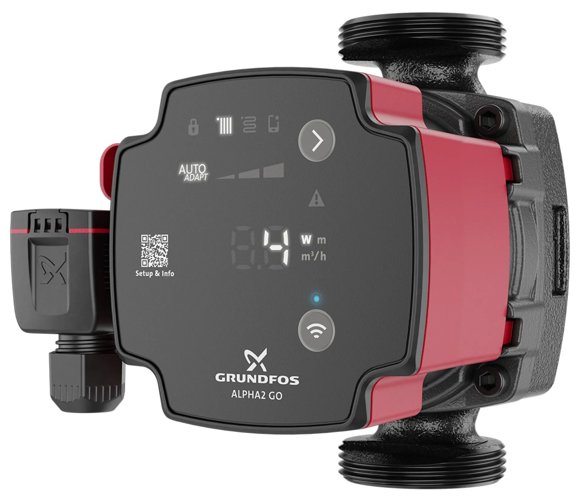 Grundfos ALPHA2 GO 25-75 130, 220-240V, 9H AG0, 1 1/2", 130mm
