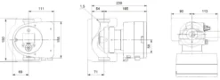 Grundfos MAGNA3 25-80 180 mm, cirkulationspumpe