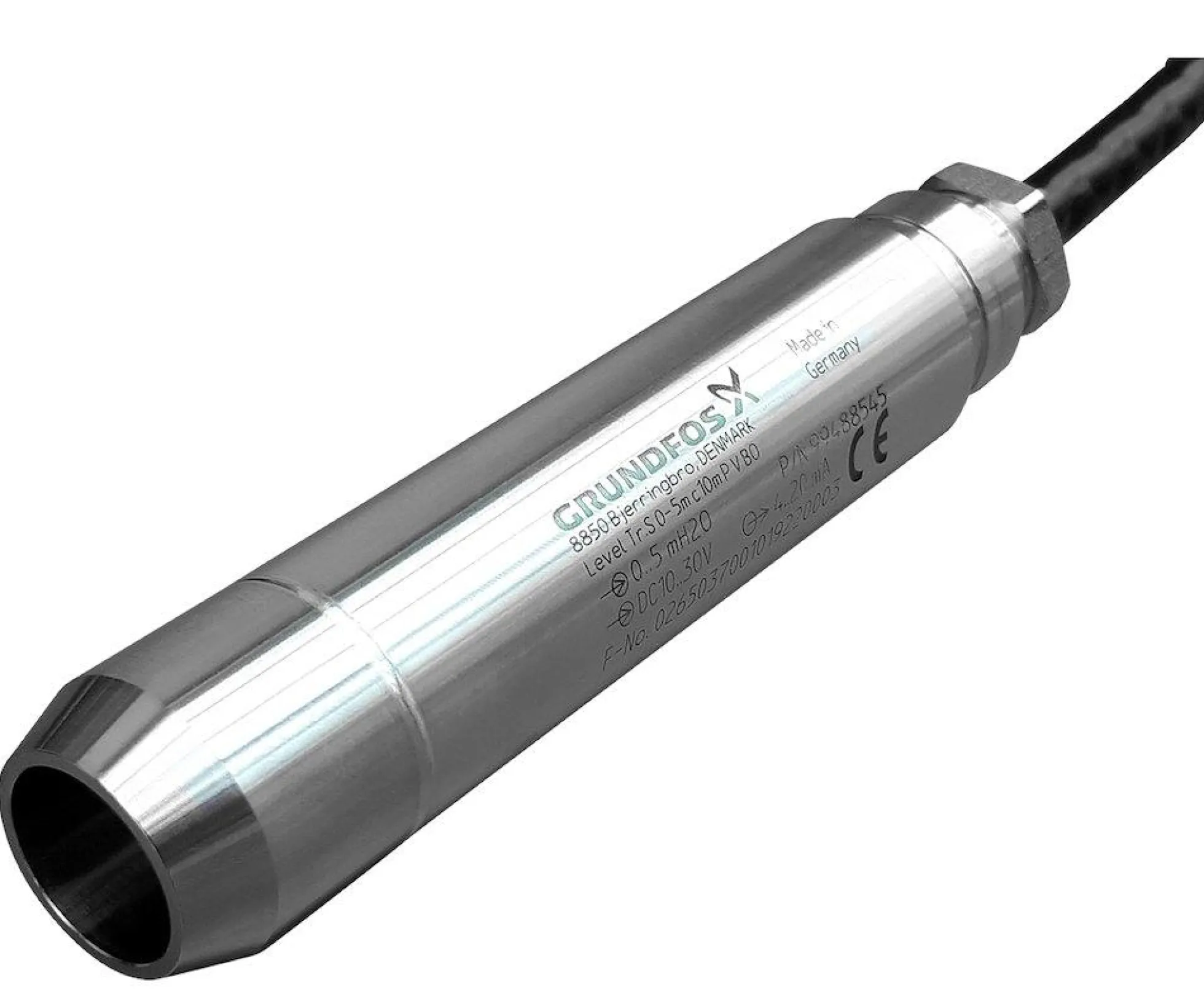 Grundfos S tryktransmitter, 10 meter kabel, 0-5 mVS