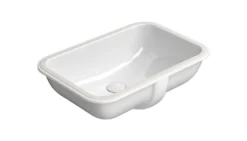 GSI Classic håndvask til underlimning, 55 x 38 cm med overløb