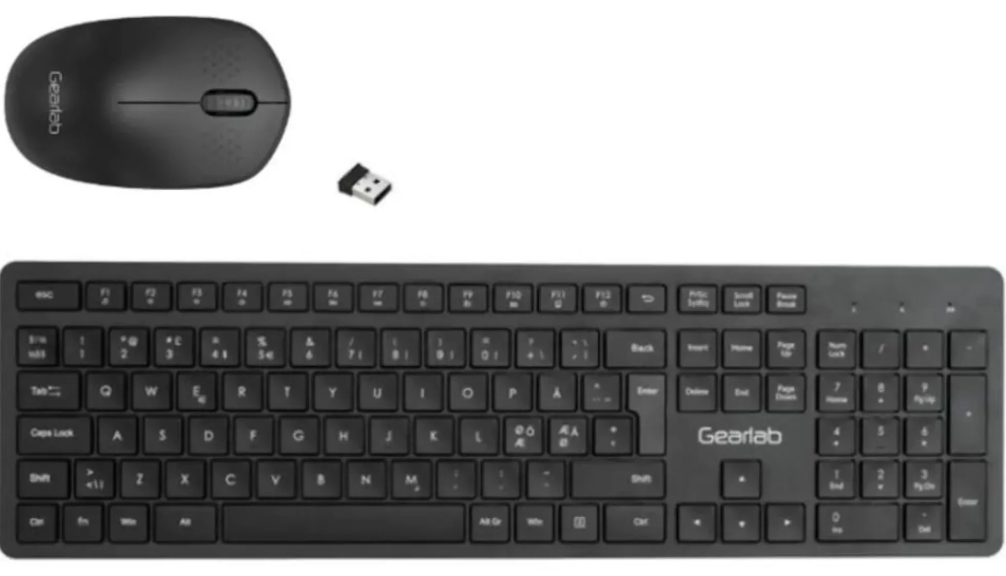 G250 trådløst nordisk tastatur og mus combo