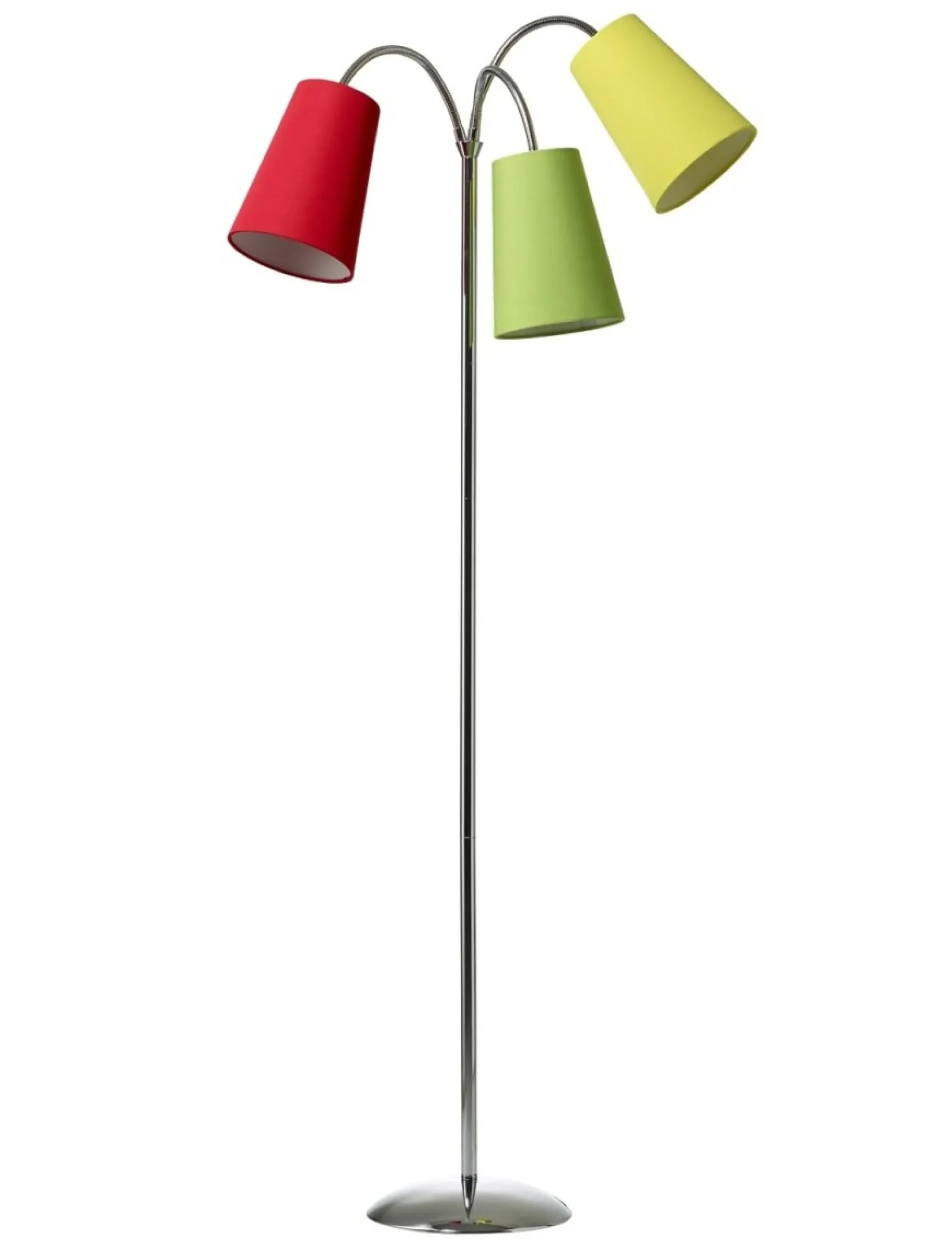 Gulvlampe Salsa Krom Med R-G-G Skærme