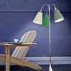Gulvlampe Trafik Excl. Skærme Krom