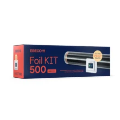 Gulvvarmefolie kit, 65 w/m², inkl. EB-Therm 500, 14 m², 31,5 m, bredde 43 cm