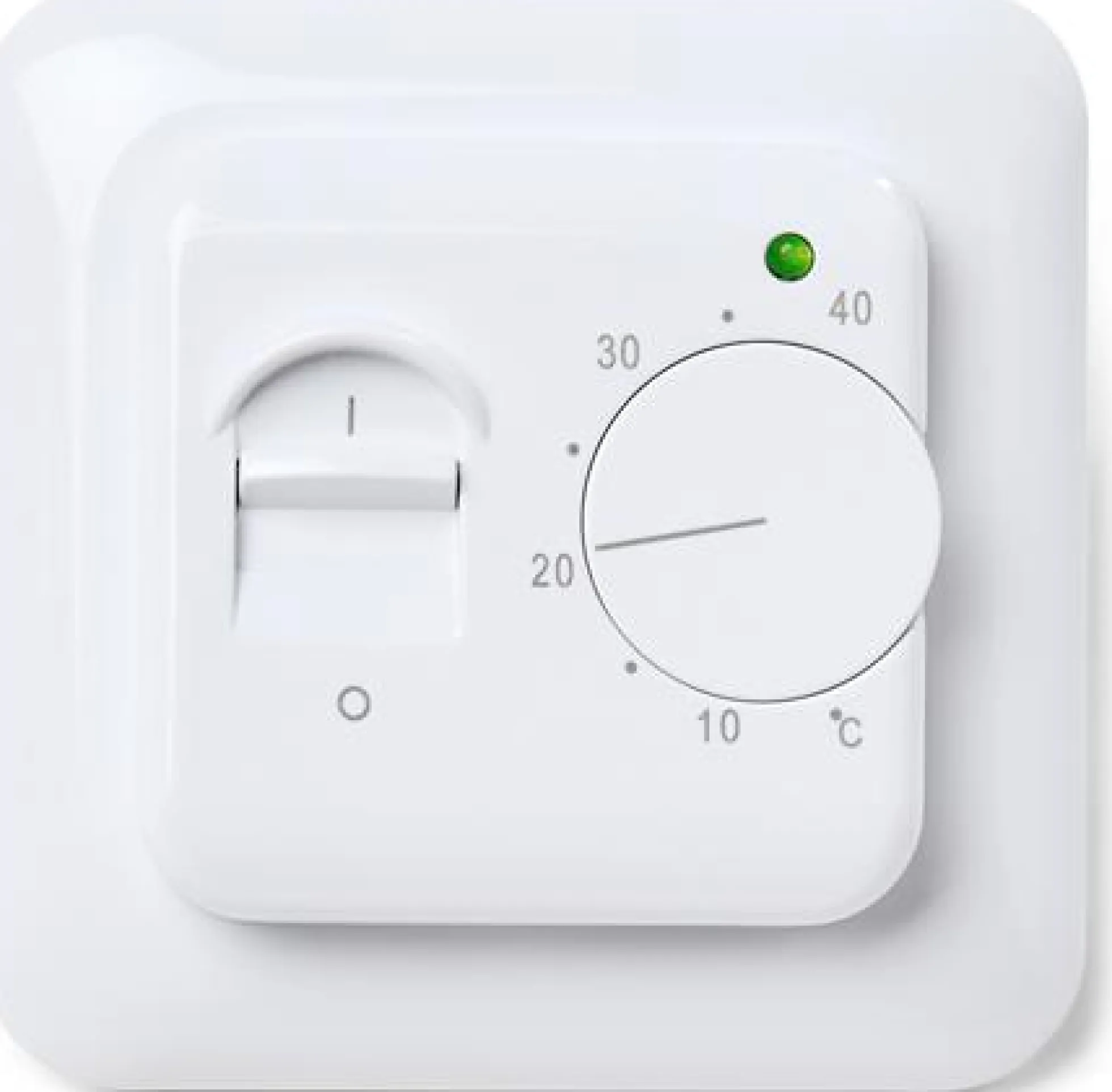 Gulvvarmetermostat HC15 Busch Jäger, med gulvføler, hvid