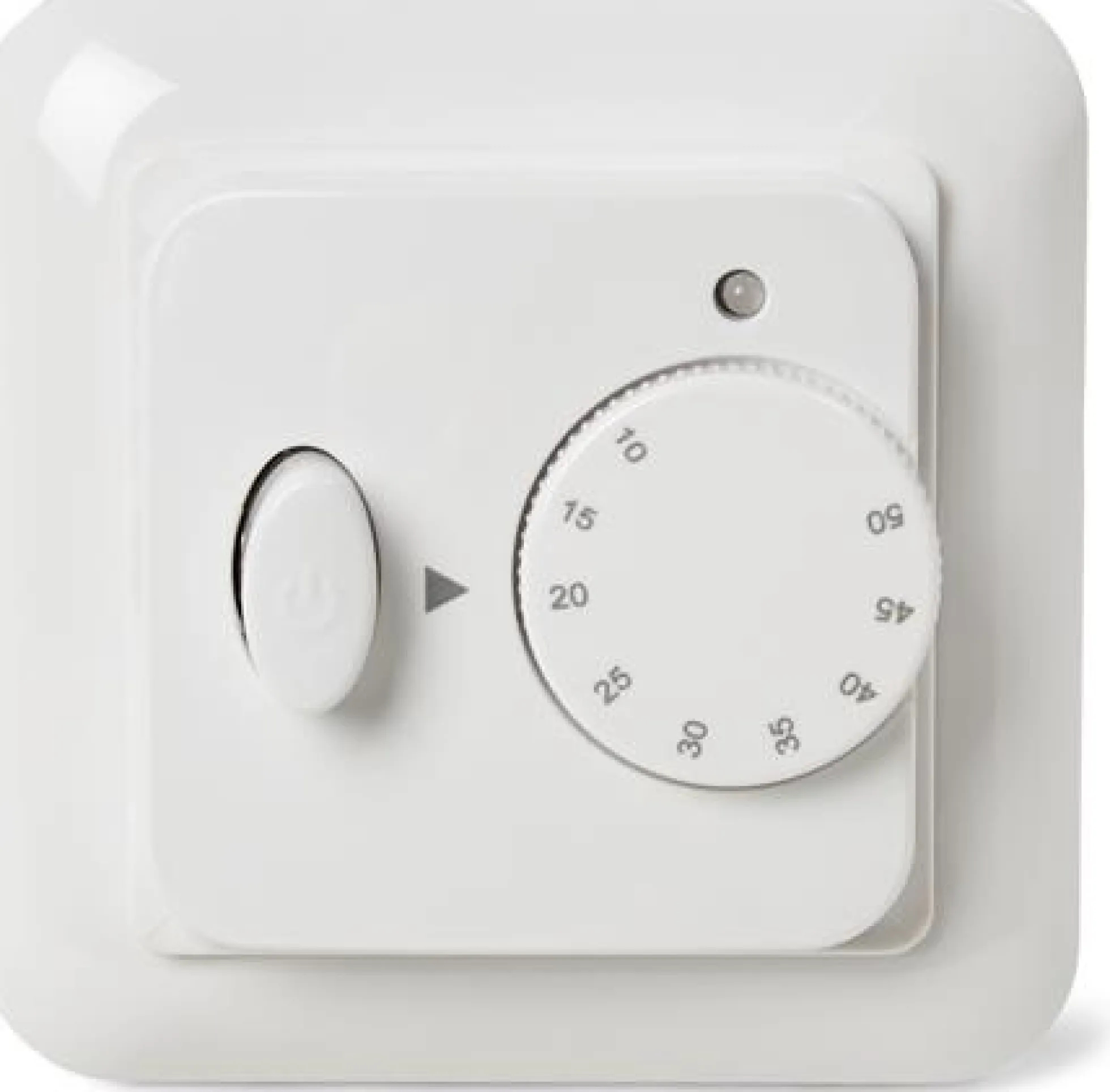 Gulvvarmetermostat HC30-15 Busch Jäger, rum- og gulvføler, hvid