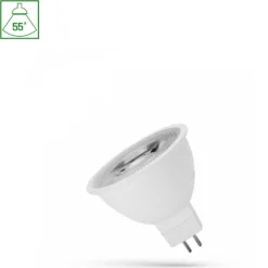 GU5.3 MR16 LED pære, 6W, 12V, 450lm, 55°, 3000K