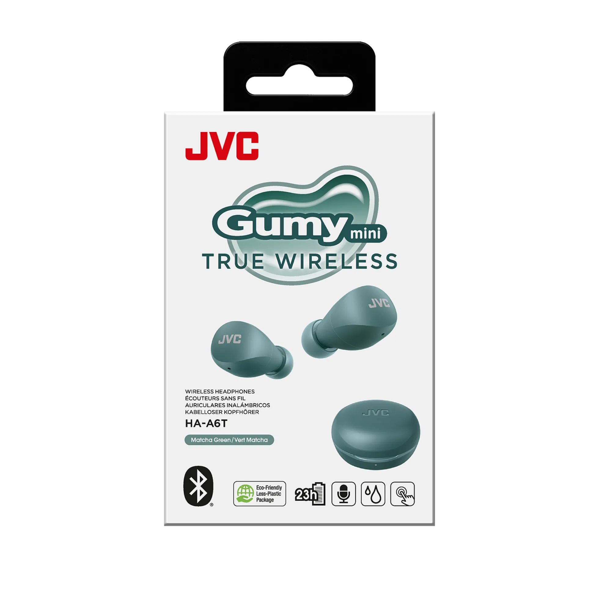 Gumy True Wireless mini earphones, HA-A6T-Z-U, green