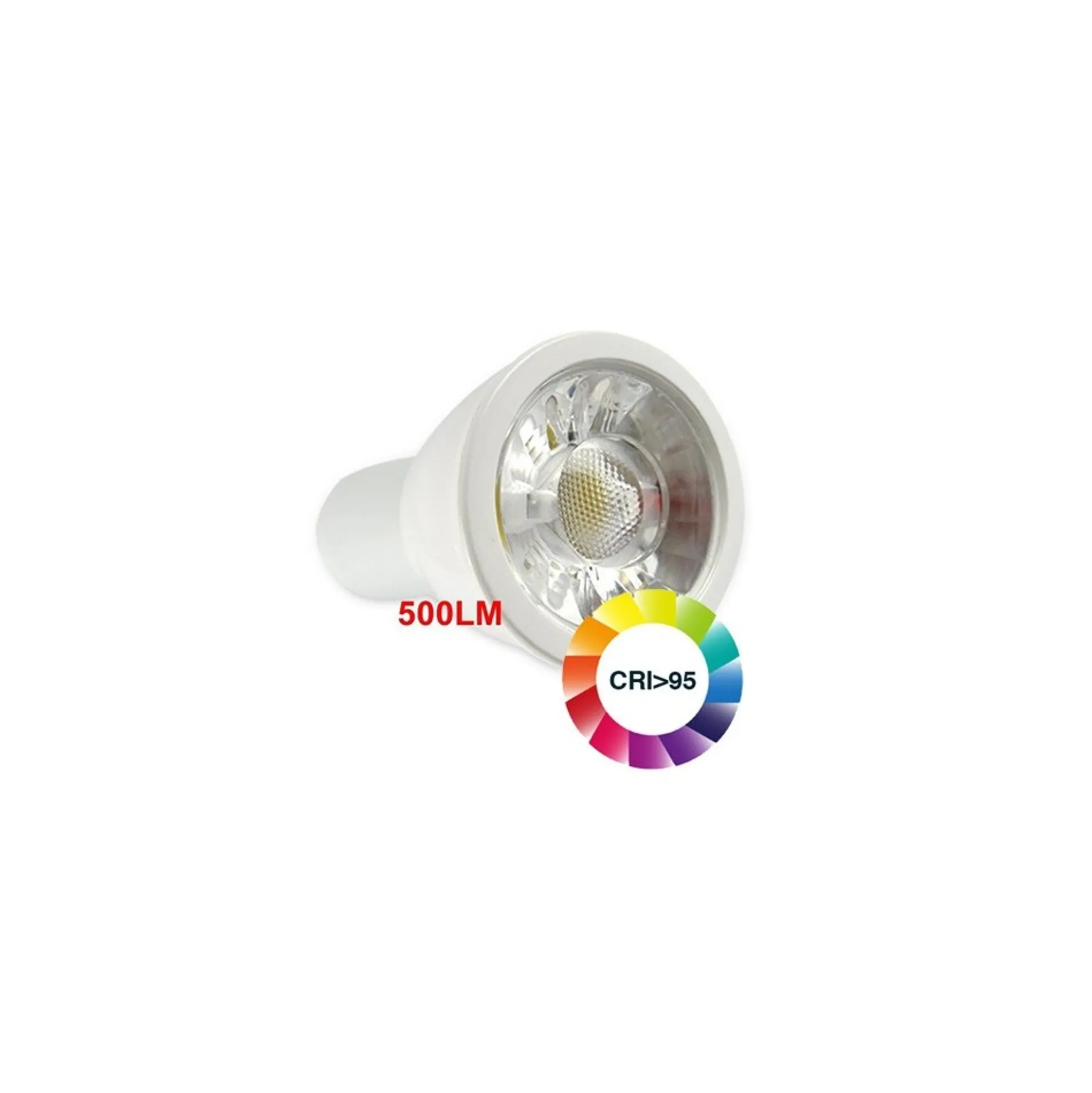 GU5.3 4,5W dæmpbar LUX5 LED spotpære, 12V, MR16, RA 95, varm hvid - LEDlife