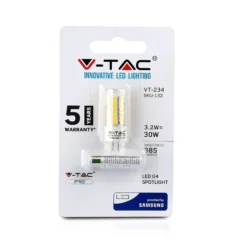G4 3,2W LED pære, 12V, Samsung LED chip, 3000K (restsalg)