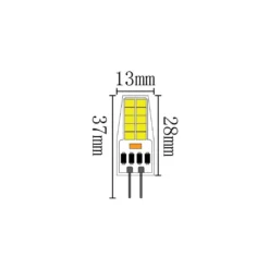 G4 2,5W LED pære, 12V/24V DC, dæmpbar, varm hvid - LEDlife