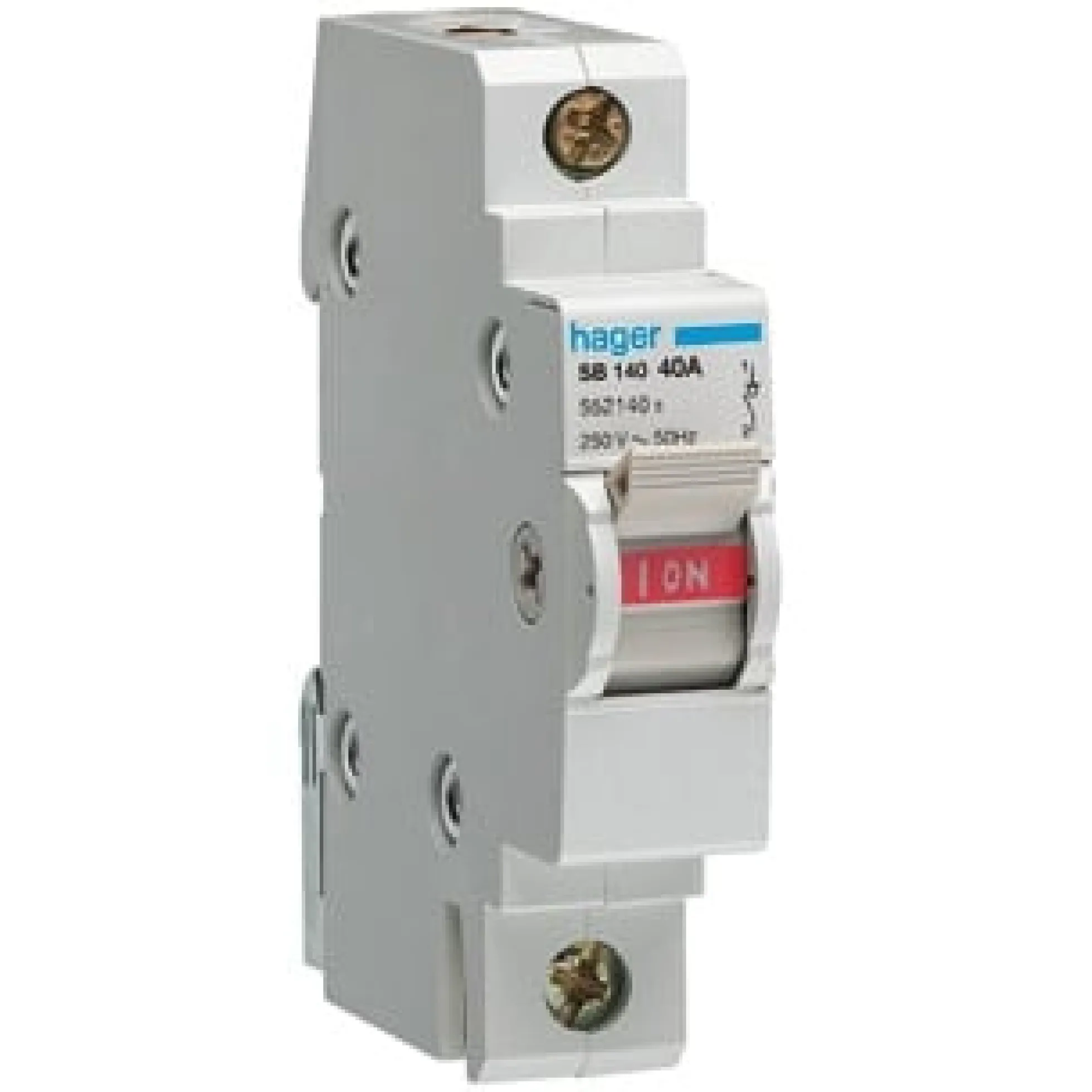 Hagar – Afbryder 1 polet 16A med signallampe din-skinne