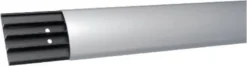 Hager, aluminium gulvkanal 18 x 75 mm, grå/alu, 2 meter