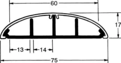 Hager – Gulvkanal 18 x 75 mm - 2 meter
