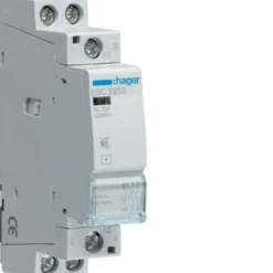 Hager – Kontaktor, 25A, 2 slutte, 1M, 230Vac spole brumfri
