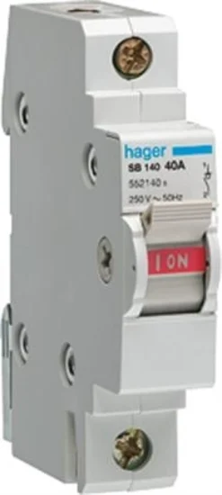 Hager SFB116 – Omskifter, 16A, 1-polet, 1-0-2