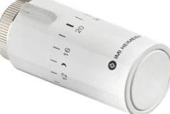 Halo termostat 0-28°C. Krom, fast føler. M30.