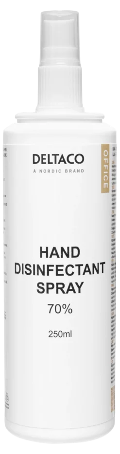 hand disinfectant spray, 250 ml, 70% alcohol, glycerin & Aloe vera